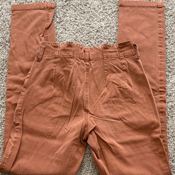 Rust High Rise Straight Leg Pants - Picture 5 of 5